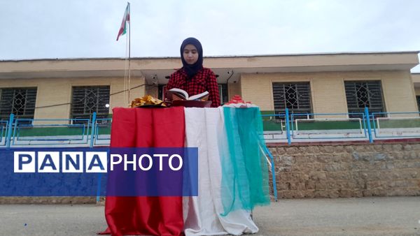 جشن دهه فجر و نیمه شعبان در دبیرستان سبحان و مائده شلیل