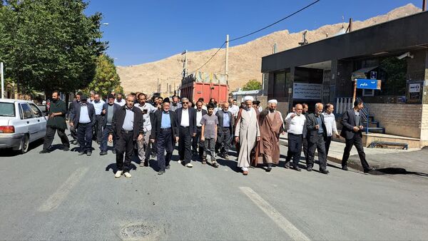 راهپیمایی بشارت نصر در شهر و بخش گندمان 