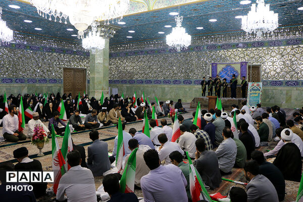 جشن ازدواج طلبگی ۲۰۰ زوج در حرم حضرت معصومه(س)