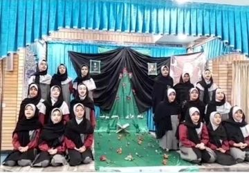 مراسم سالگرد شهدای خدمت در مدرسه شهید هندویان قم