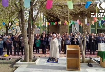 نماز عید سعید فطر در روستای ورجان قم