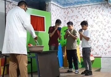 اختتامیه برنامه های تابستان شگفتانه در کانون معراج قم