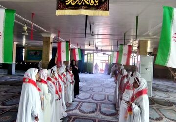 جشن تکلیف دانش‌آموزان دختر در دهدشت