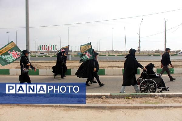 پیاده‌روی خانوادگی جاماندگان اربعین حسینی(ع) در قم