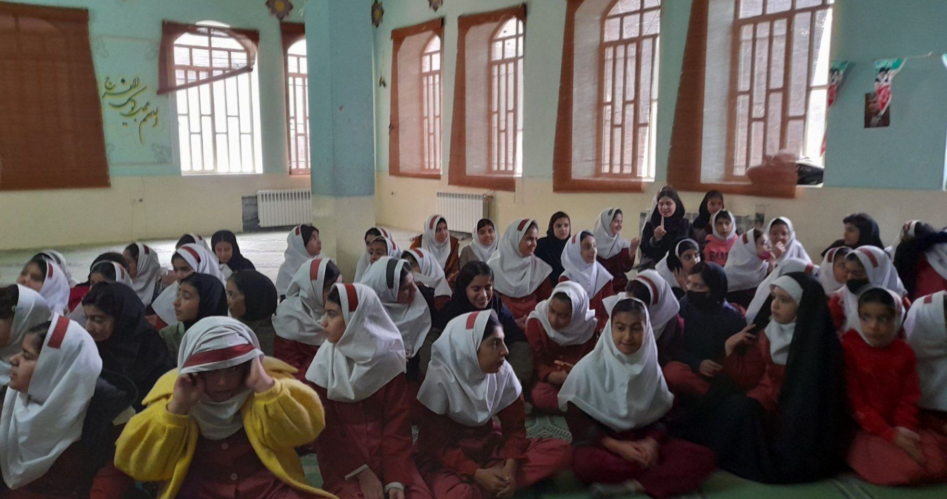 پیام سفیر پویش ملی «در نجف» در مدرسه ۲۲ بهمن ۲ کوهدشت