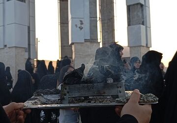 روضه شهادت امام رضا (ع) در جوار شهدای گمنام 