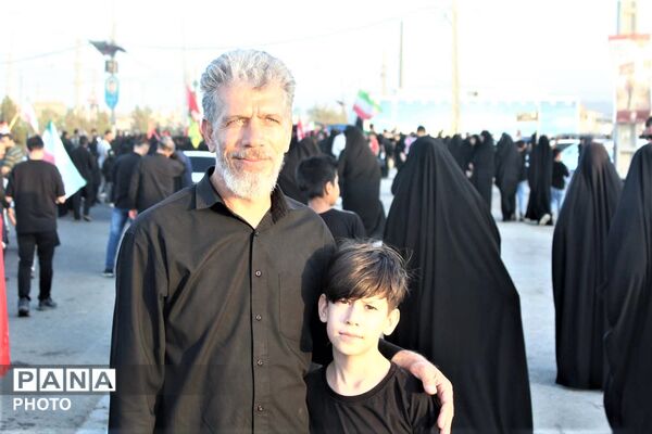حضور دلدادگان اربعین حسینی(ع) در طریق المهدی(عج) مسجد جمکران