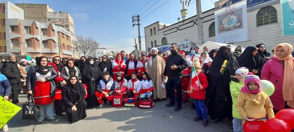 راهپیمایی ۲۲ بهمن در شهرستان قدس  