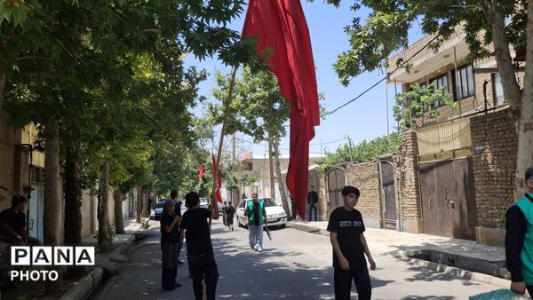 راهپیمایی صبح تاسوعا با حضور هیئت ابوالفضلیون رسالت 