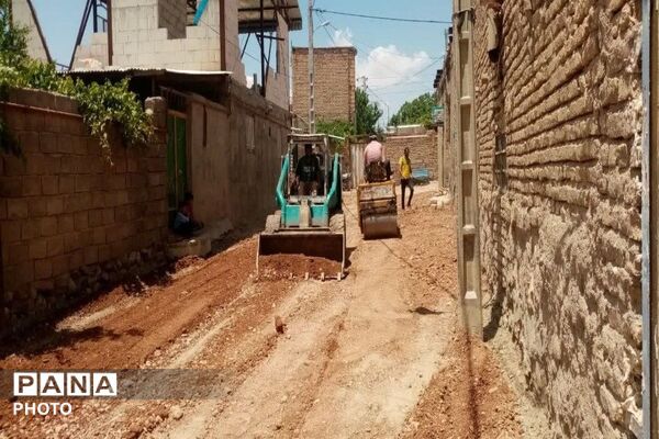 بهسازی و زیرسازی  کوچه‌های فرعی خیابان‌های شهر بار