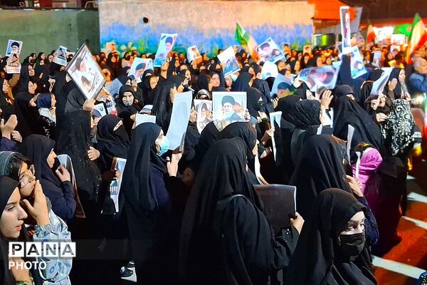 مراسم بزرگ عزاداری به‌مناسبت گرامیداشت شهادت جانسوز حضرت آیت‌الله امام خامنه در باشت