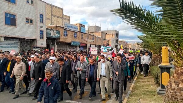 راهپیمایی روز 13 آبان در طارم