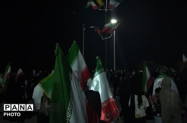 اجتماع پرشور بندرعباس با حضور پیکر شهید امیر ناصری دهبارزی و خادمان حرم رضوی