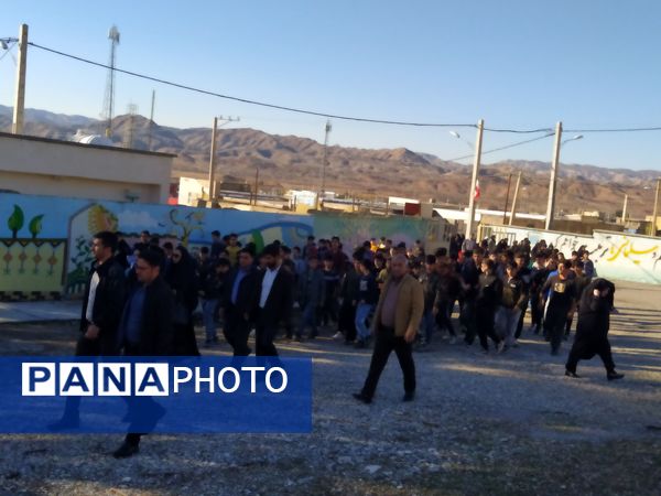 بدرقه شهید گمنام در بخش زرین‌آباد ایلام