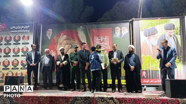 تجلیل از دانش آموز خبرنگار پانا در تجمعات شبانه شهرستان خوسف