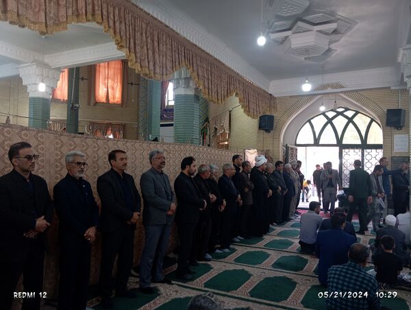 مراسم گرامیداشت شهید جمهور و شهدای سانحه بالگرد در شهرستان باخرز 