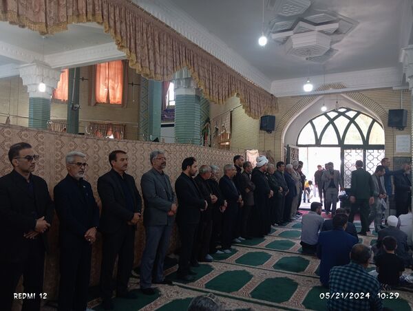 مراسم گرامیداشت شهید جمهور و شهدای سانحه بالگرد در شهرستان باخرز 