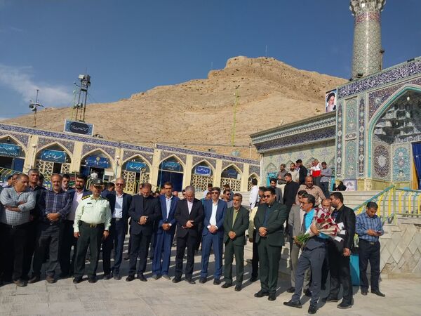 مراســم گرامیداشت شهیدان رئیسی؛ رجایی و باهنر در آستان مقدس امامزاده شاهرضا(ع) 
