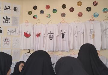 بازدید دانش‌آموزان آموزشگاه فدک از هنرستان حضرت زهرا(س) شهرستان بن