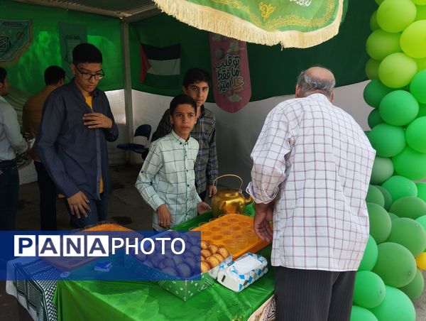 موکب دبیرستان ناصر در آموزش  و پرورش ناحیه ۷