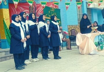 شکوه جشن‌فجر و نیمه شعبان در دبیرستان اهل البیت(ع) ناحیه ۴ کرج