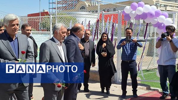 افتتاح زمین چمن هنرستان تربیت بدنی محمد شهرستانی ناحیه ۶ مشهد