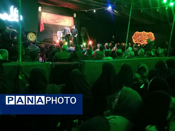 مراسم عزاداری ایام فاطمیه در شهرک سعدی شیراز