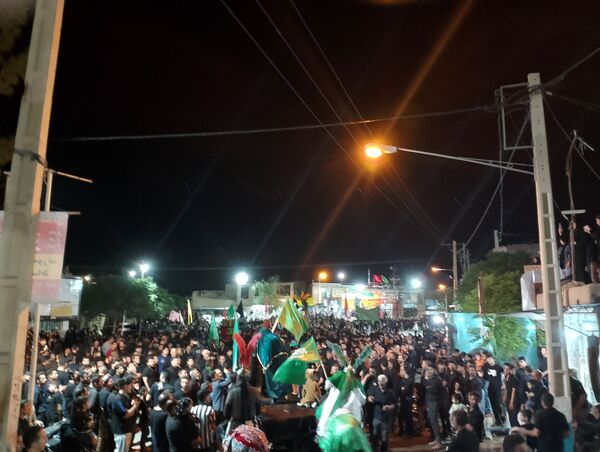 عزاداری هیئات روستای رزق آباد در شب دهم ماه محرم