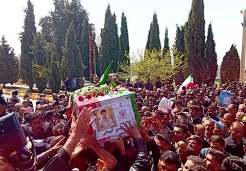 تشییع شهید علی کیانی در یاسوج 