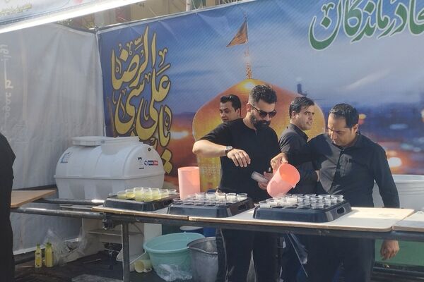 از غرفه‌های فرهنگی تا خدمت‌رسانی مردمی؛ پیشوا در سوگ رضوی