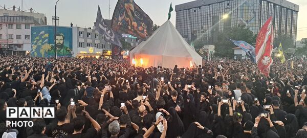 آیین خیمه سوزان عصر عاشورا در مشهد