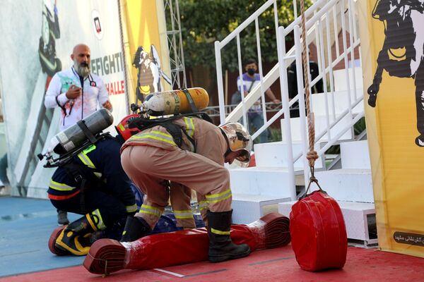 مسابقات عملیاتی ورزشی آتش‌نشانان در مشهد