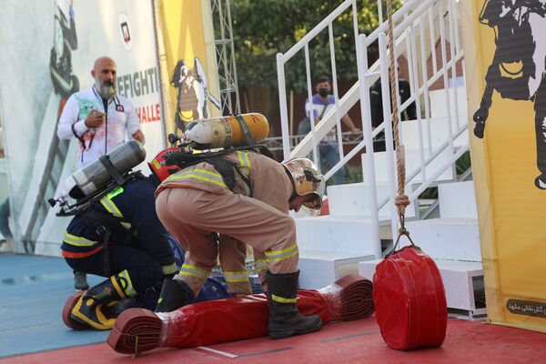 مسابقات عملیاتی ورزشی آتش‌نشانان در مشهد