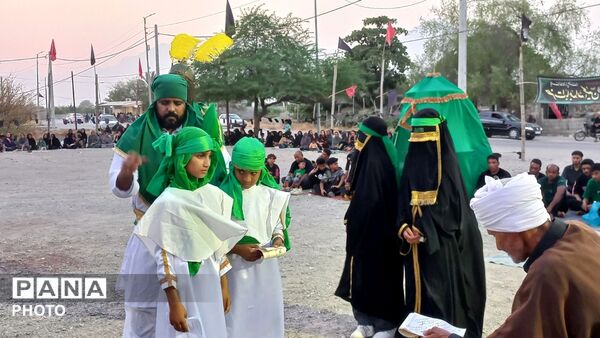 برگزاری آیین سوگواری تاسوعای حسینی در مسجد ابوالفضل شهر شمیل