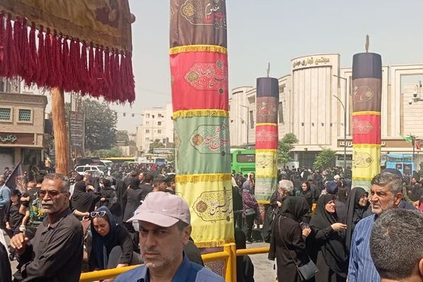 برپایی موکب های مختلف در مسیر پیاده روی اربعین در ناحیه دو شهرری 