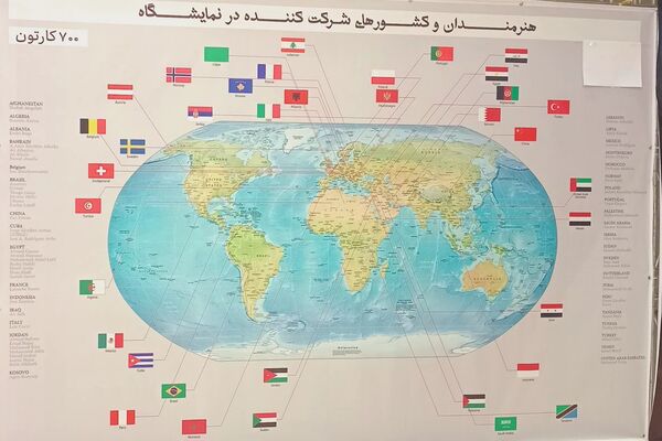 نمایشگاه جنایت رژیم صهیونیستی در غزه و لبنان به روایت کاریکاتور و کارتون 