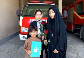 تحسین کودکانه و نوجوانانه از حماسه‌سرایان هلال‌‌‌احمر و آتش‌‌‌نشانی