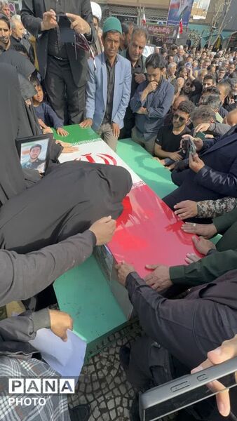 مراسم تشییع پیکر شهید رمضان محمد صادق نظافتی