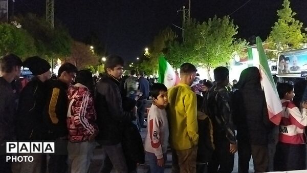 موکب شهدای روستای آهوان در چهل و هشتمین شب از اجتماعات 