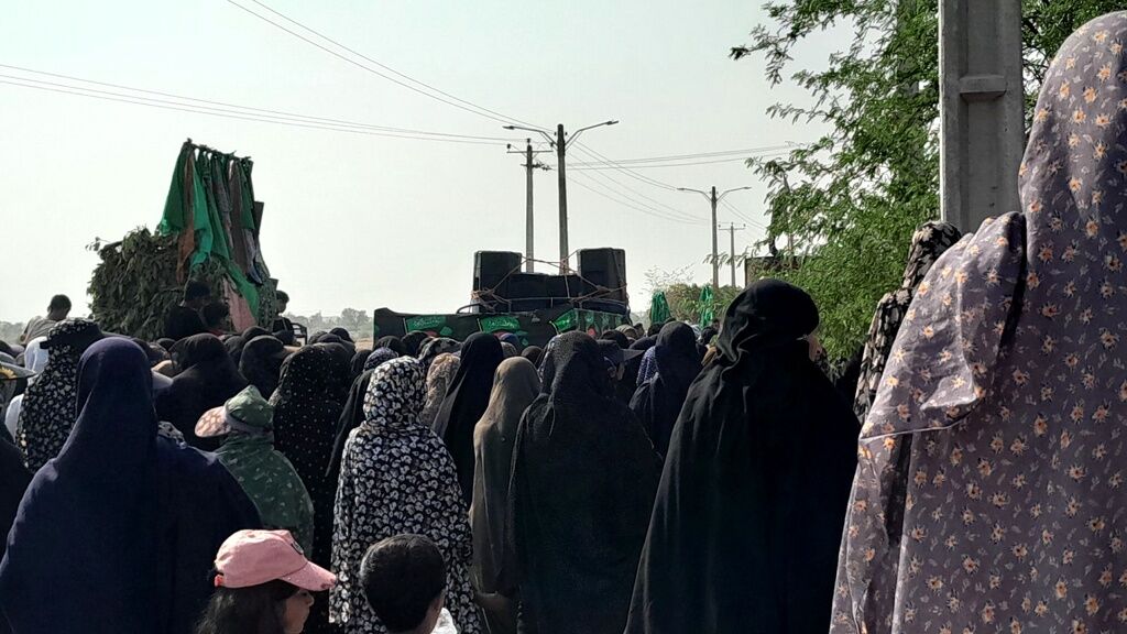 برگزاری دسته عزاداری اباعبدالله الحسین (ع) در رضوان