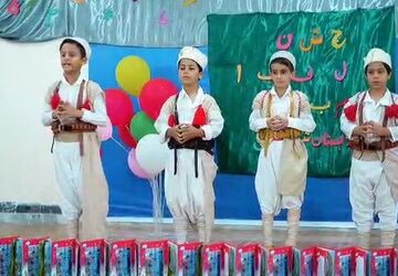 برگزاری جشن الفبا در مدرسه شهید فتحی شهرستان لنده