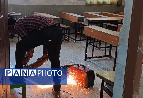 آماده سازی دبیرستان میثاق برای اول مهر