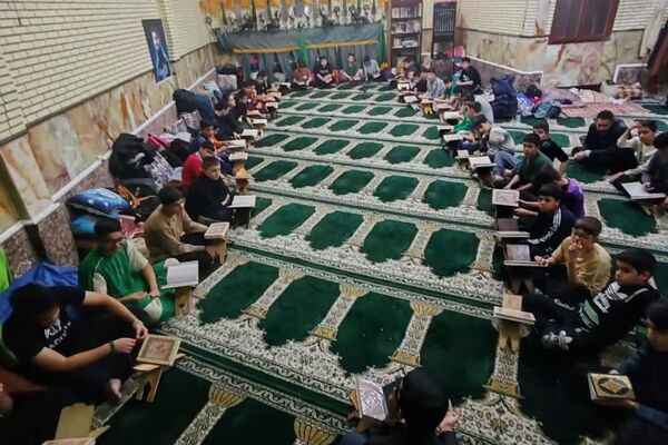  مراسم معنوی اعتکاف در مسجد رسول اکرم شهرری