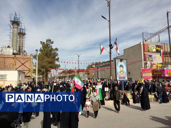 راهپیمایی ۲۲ بهمن در دیار حاج قاسم سلیمانی