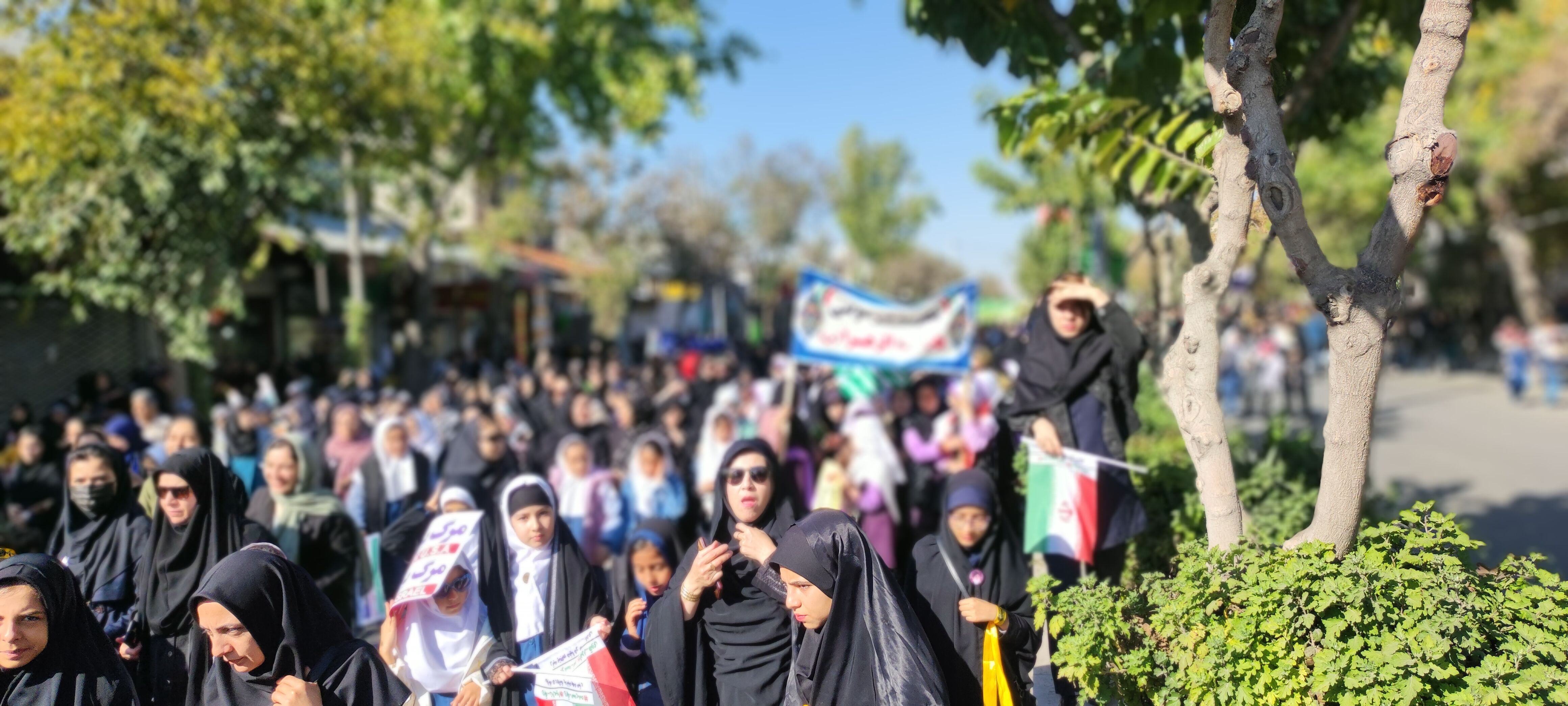 برپایی راهپیمایی باشکوه ۱۳ آبان در شهرستان شیروان