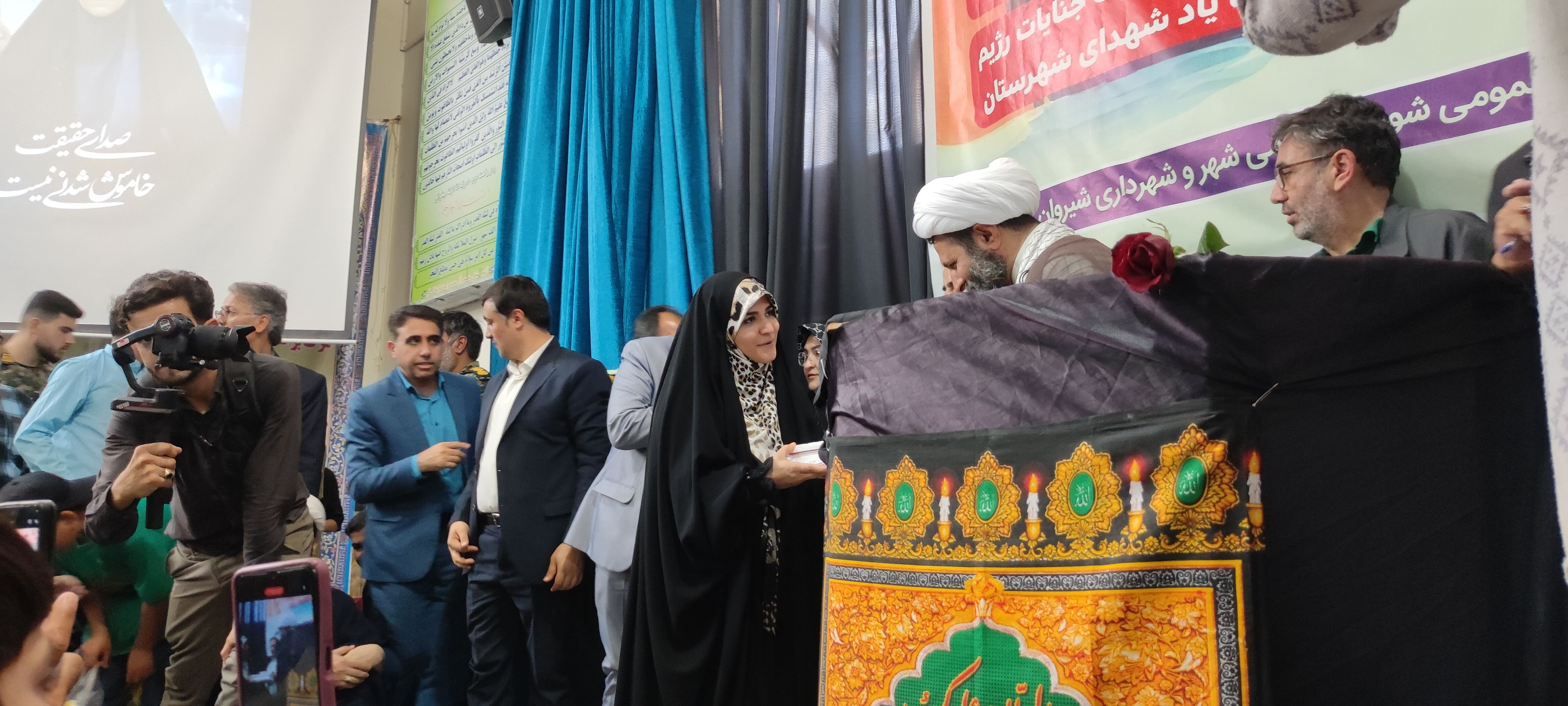 اجتماع بزرگ شیروانی‌ها در محکومیت جنایات صهیونسیتها با سخنرانی «سحر امامی»