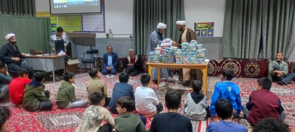 حضور ۷٠ دانش‌آموز  معتکف در مسجد امام رضا(ع)، رضا آباد شرقی شیروان