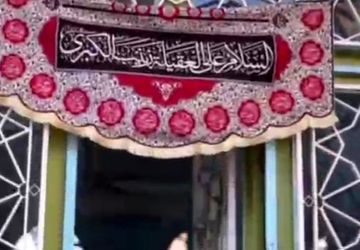 جلوه‌ای از حضور پرشور دانش آموزان خرم اباددر مراسم اعتکاف 