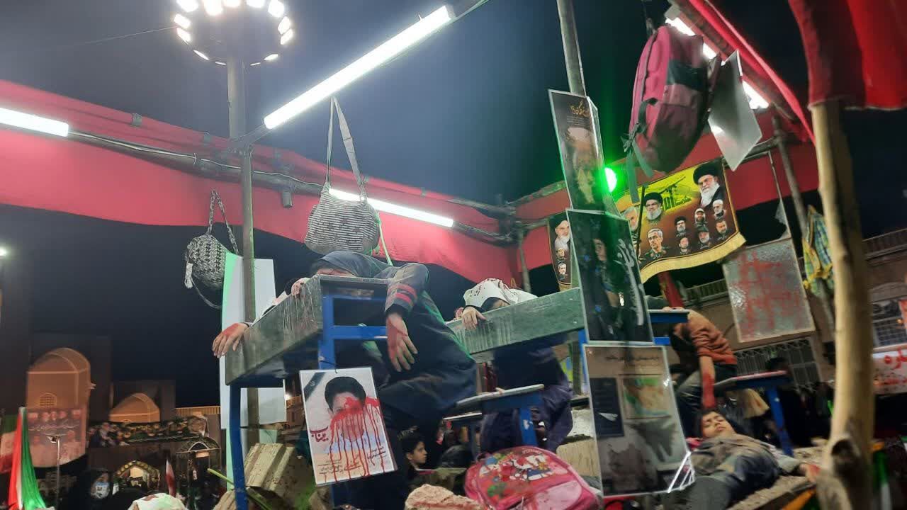 چهلم دانش آموزان میناب در حسینیه شاه ولی تفت