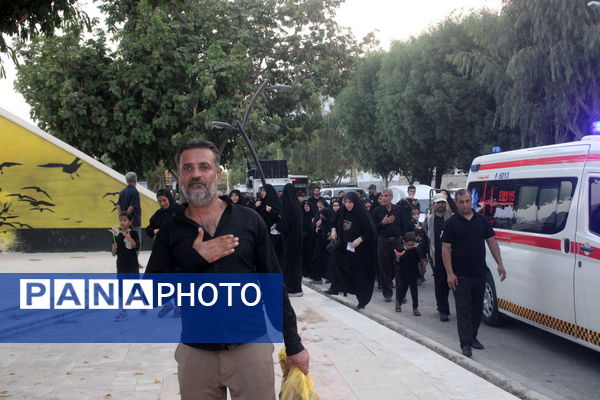 پیاده‌روی جاماندگان اربعین حسینی در بوشهر